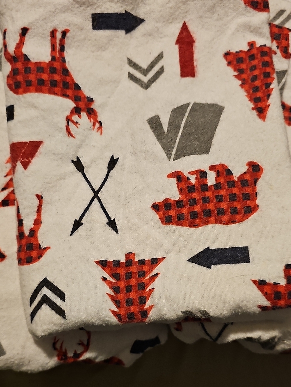 Huntington Home Plaid Wood Themed Twin Flannel Sheet Set
